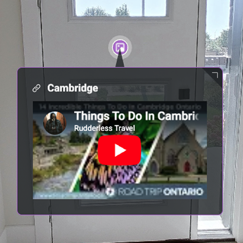 Tagging interface showing a flagged issue pinned inside the virtual tour